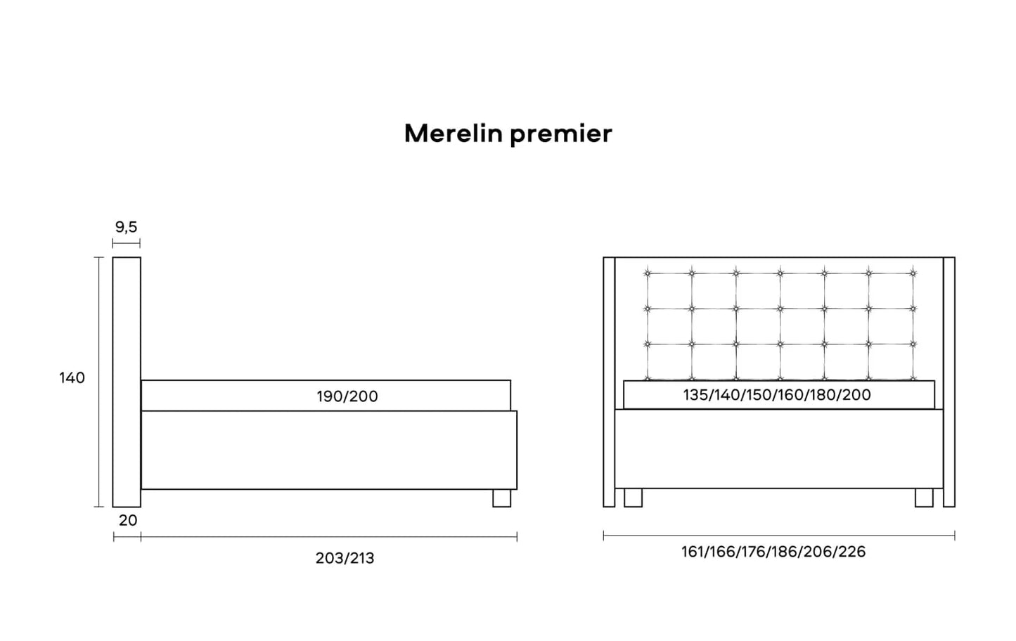 Merelin Premier Bed