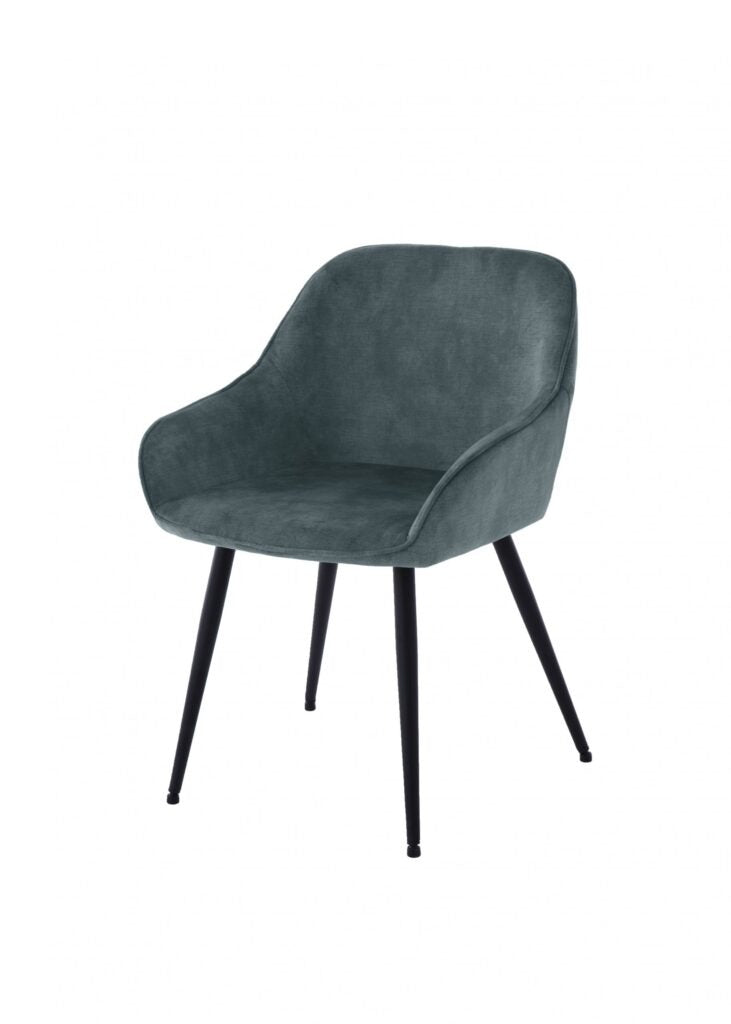 Elegant Grey Velvet Dining Chair – Luxurious Comfort & Modern Design