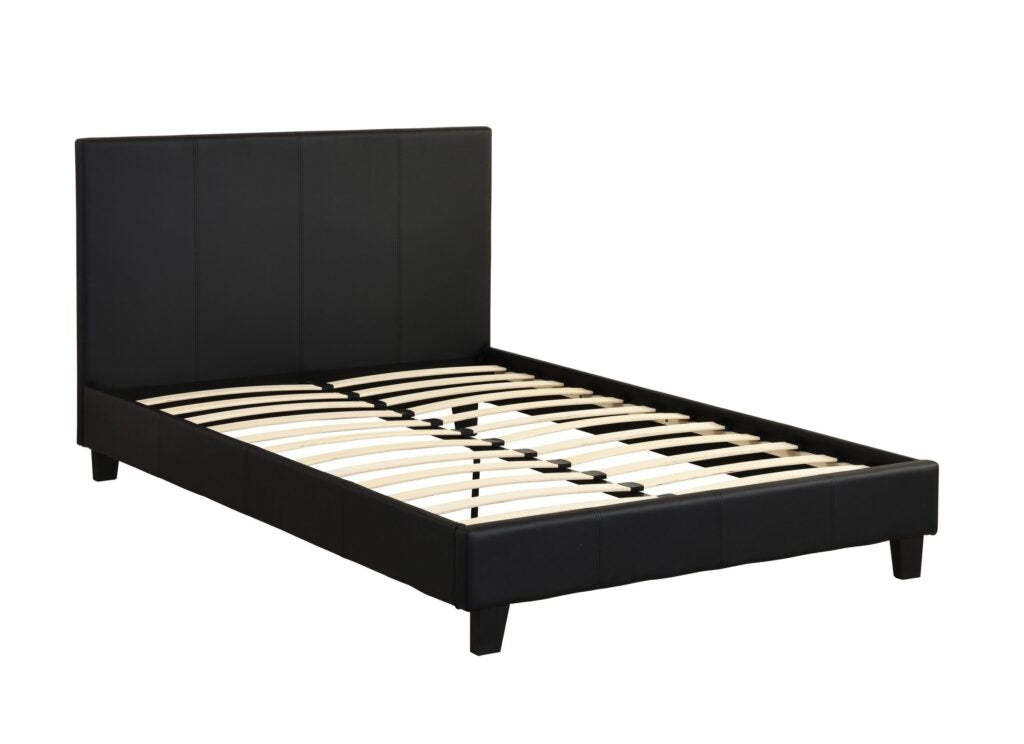 Stylish Divan Bed with Vertical Line Headboard – Comfort & Elegance
