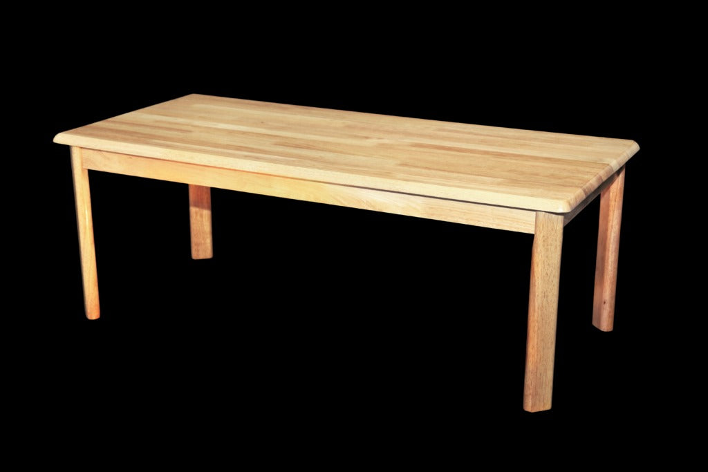 Solid Wooden Dining Table – Natural Finish for Timeless Elegance