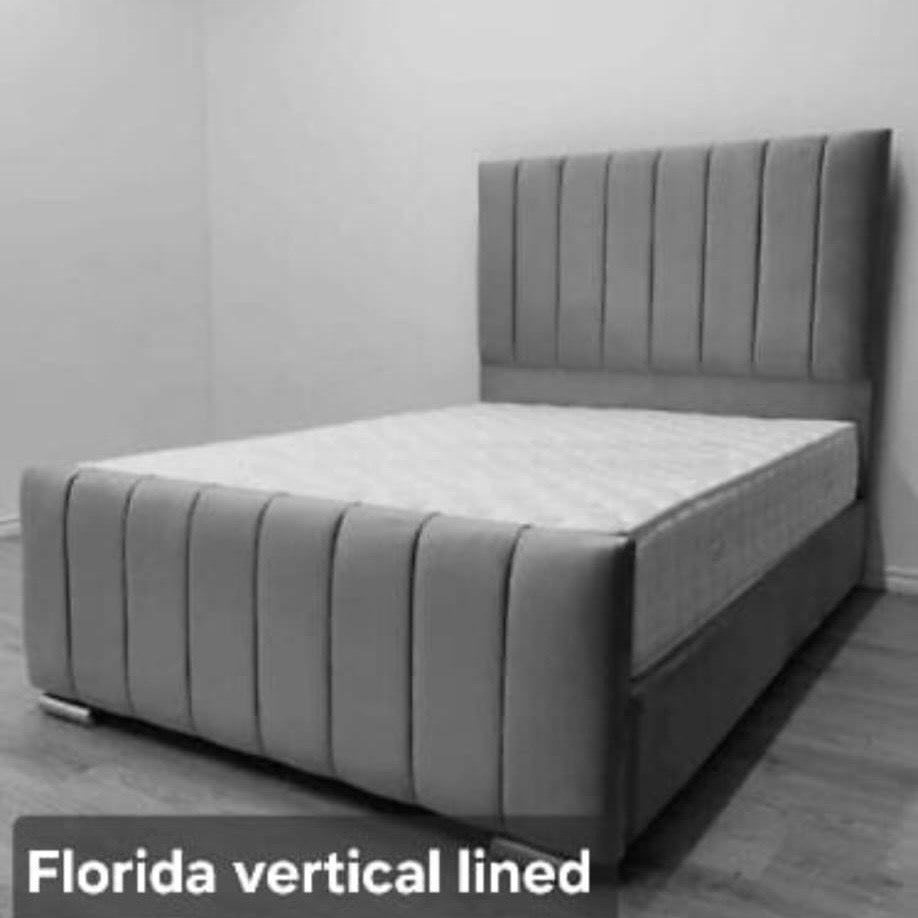 Florida Vertical Line Frame Bed