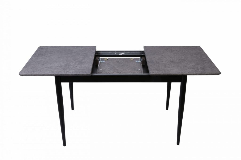 Marble Extendable Dining Table – Scratch-Resistant Concrete Effect, Seats Up to 6