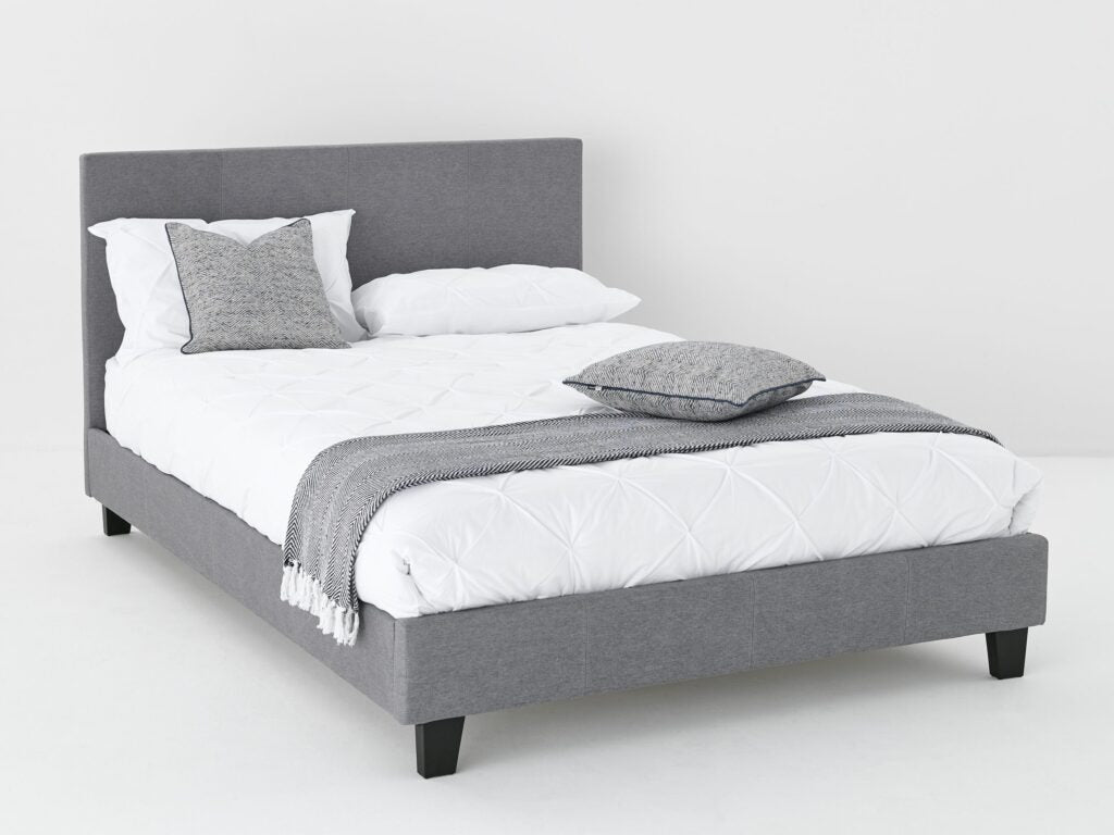 Modern 4ft6 Linen Divan Bed Frame – Stylish & Comfortable